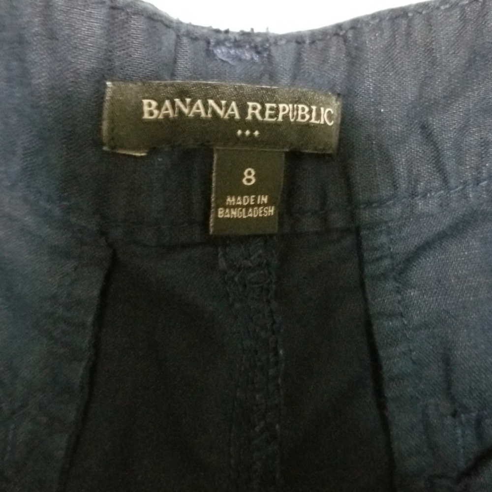 Banana Republic Dark Blue Linen Blend Pants - Picture 5 of 7